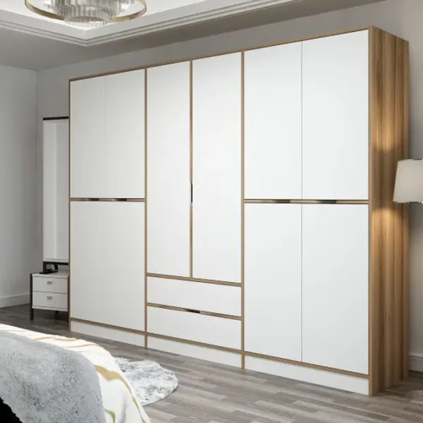 Dulap pentru haine Trendy Elina - 208 277 x 52 x 208 / LPAL / Walnut photo 7