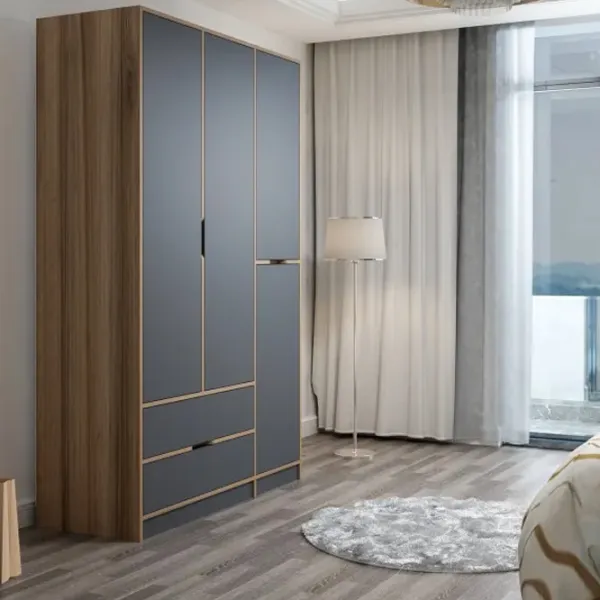Dulap pentru haine Trendy Elina - 208 140 x 52 x 208 / LPAL / Walnut photo 6