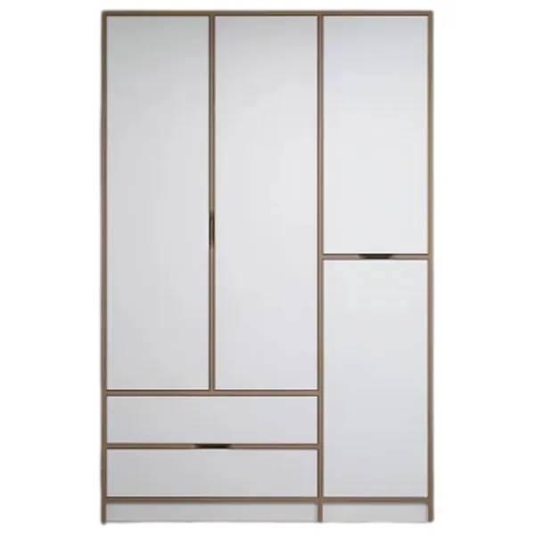 Dulap pentru haine Trendy Elina - 208 140 x 52 x 208 / LPAL / Walnut photo 1