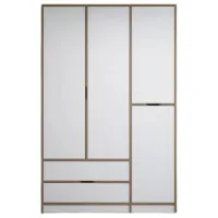Dulap pentru haine Trendy Elina - 208 140 x 52 x 208 / LPAL / Walnut
