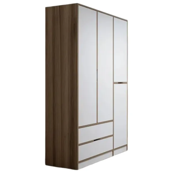 Dulap pentru haine Trendy Elina - 208 140 x 52 x 208 / LPAL / Walnut photo 2