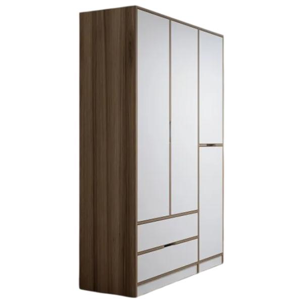 Dulap pentru haine Trendy Elina - 208 140 x 52 x 208 / LPAL / Walnut photo 2