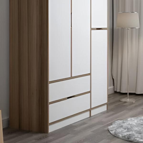 Dulap pentru haine Trendy Elina - 208 140 x 52 x 208 / LPAL / Walnut photo 4