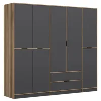 Гардероб Trendy Elina - 208 232 x 52см x 208 / LPAL / Oреховый