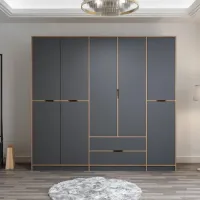 Dulap pentru haine Trendy Elina - 208 232 x 52 x 208 / LPAL / Walnut photo 4