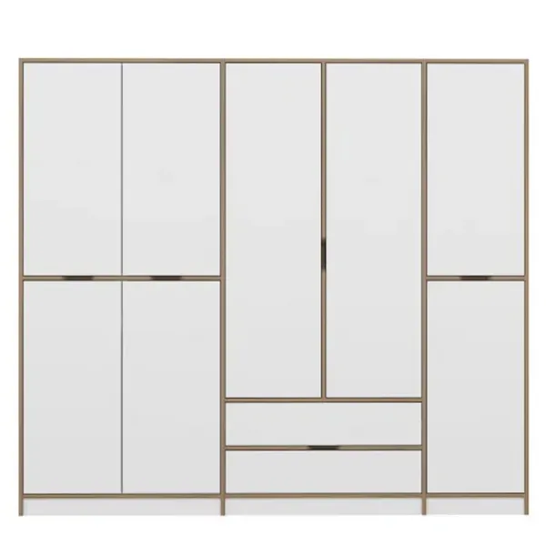 Dulap pentru haine Trendy Elina - 208 232 x 52 x 208 / LPAL / Walnut photo 2
