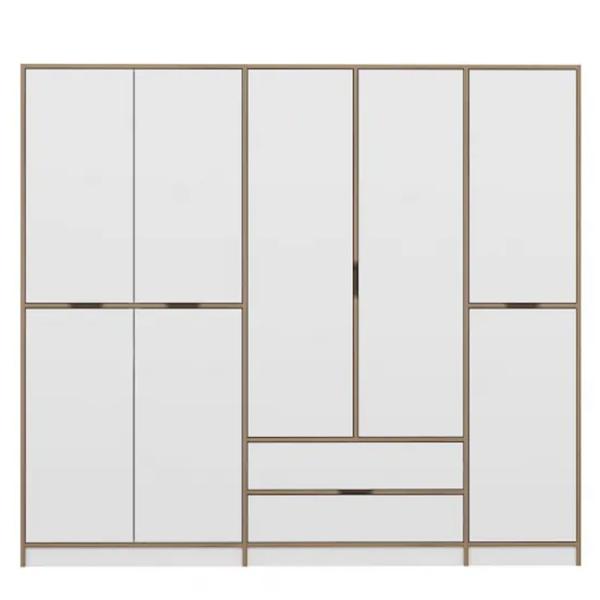 Dulap pentru haine Trendy Elina - 208 232 x 52 x 208 / LPAL / Walnut photo 2