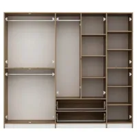Dulap pentru haine Trendy Elina - 208 232 x 52 x 208 / LPAL / Walnut photo 3