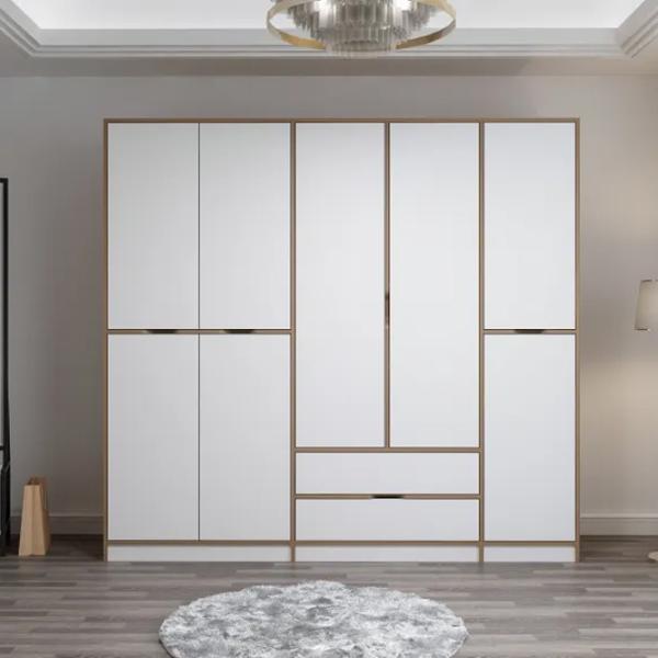 Dulap pentru haine Trendy Elina - 208 232 x 52 x 208 / LPAL / Walnut photo 4