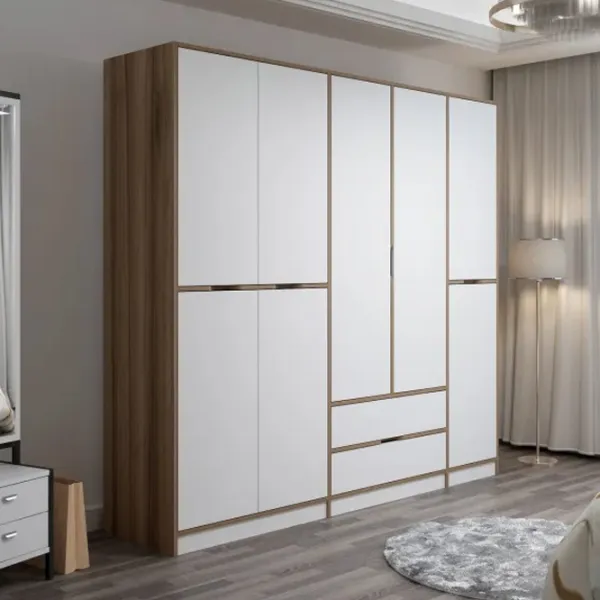 Dulap pentru haine Trendy Elina - 208 232 x 52 x 208 / LPAL / Walnut photo 5