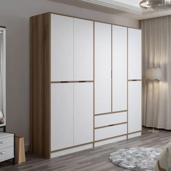 Dulap pentru haine Trendy Elina - 208 232 x 52 x 208 / LPAL / Walnut photo 5