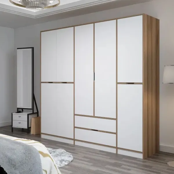 Dulap pentru haine Trendy Elina - 208 232 x 52 x 208 / LPAL / Walnut photo 6