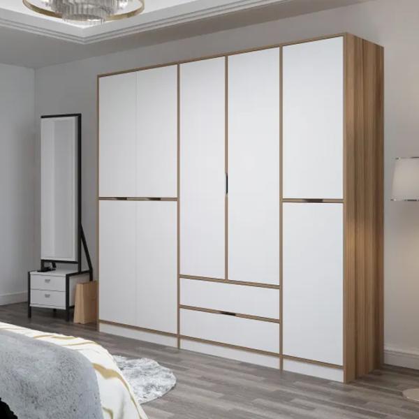 Dulap pentru haine Trendy Elina - 208 232 x 52 x 208 / LPAL / Walnut photo 6