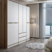 Dulap pentru haine Trendy Elina - 208 232 x 52 x 208 / LPAL / Walnut photo 7