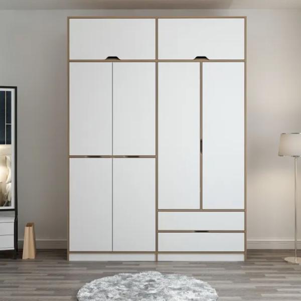 Dulap pentru haine Trendy Elina - 253 185 x 52 x 253 / LPAL / Walnut photo 5