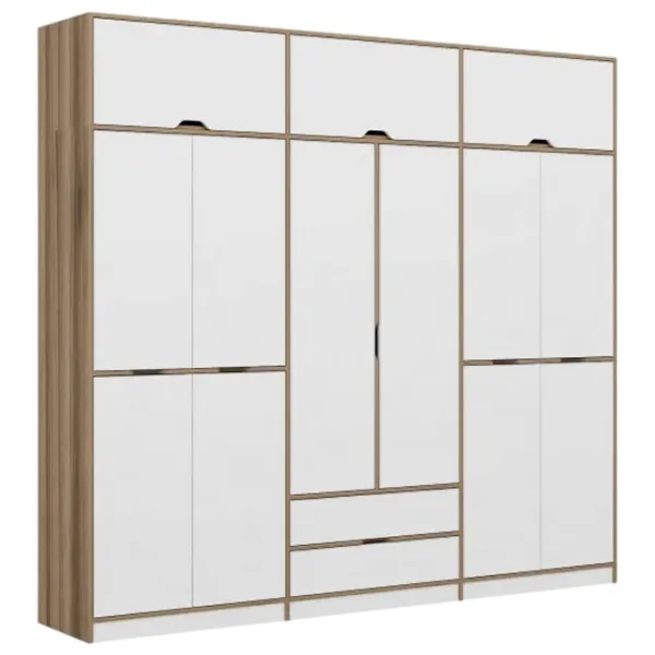 Dulap pentru haine Trendy Elina - 253 277 x 52 x 253 / LPAL / Walnut photo 1