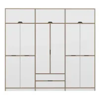 Dulap pentru haine Trendy Elina - 253 277 x 52 x 253 / LPAL / Walnut photo 2