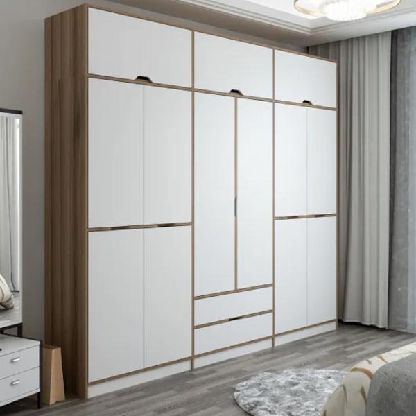 Dulap pentru haine Trendy Elina - 253 277 x 52 x 253 / LPAL / Walnut photo 4