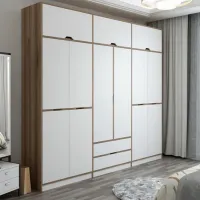 Dulap pentru haine Trendy Elina - 253 277 x 52 x 253 / LPAL / Walnut photo 4