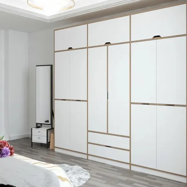 Dulap pentru haine Trendy Elina - 253 277 x 52 x 253 / LPAL / Walnut photo 5