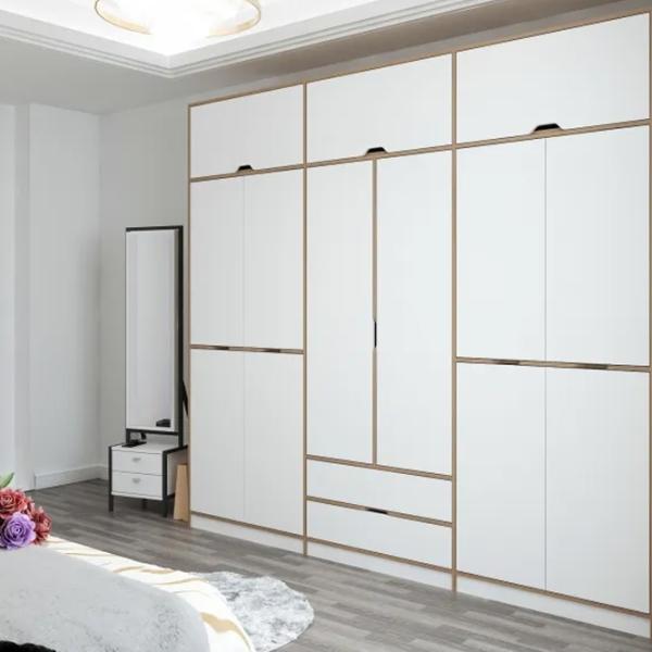 Dulap pentru haine Trendy Elina - 253 277 x 52 x 253 / LPAL / Walnut photo 5