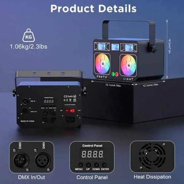Proiector LED Bon Audio ZQ05203 Black / 85 - 265 V photo 4