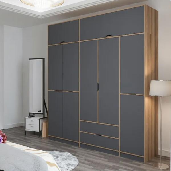 Dulap pentru haine Trendy Elina - 253 232 x 52 x 253 / LPAL / Walnut photo 4
