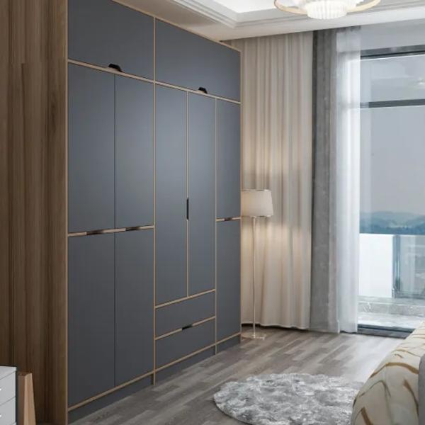Dulap pentru haine Trendy Elina - 253 232 x 52 x 253 / LPAL / Walnut photo 5