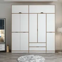 Dulap pentru haine Trendy Elina - 253 232 x 52 x 253 / LPAL / Walnut photo 2
