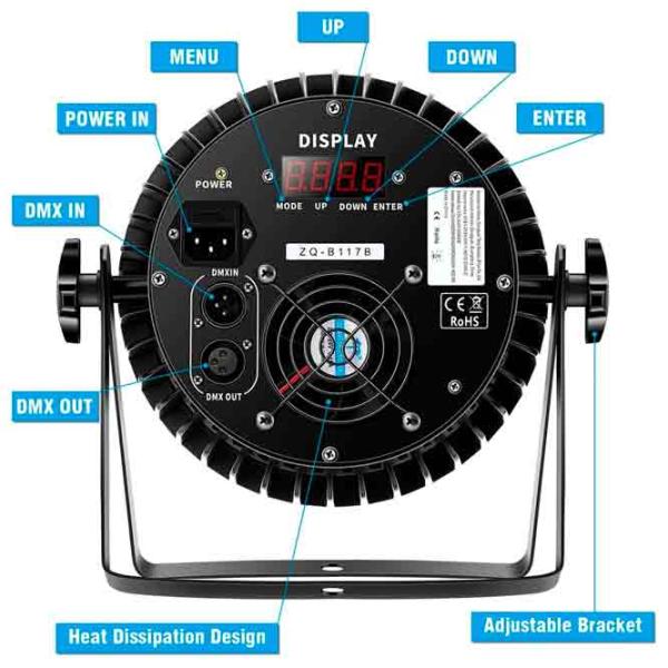 Seturi de iluminat BONAUDIO ZQ01061 Black / 100 - 240 V photo 3