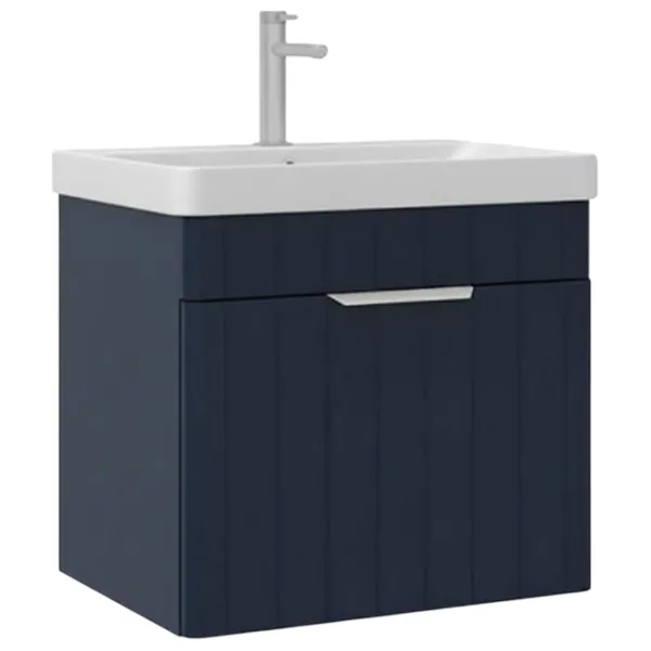 Dulap cu lavoar Orka Procida 60 Pe perete / MDF / Navy photo 1