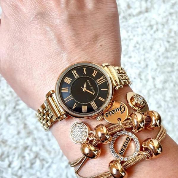 Ceas de mână pentru femei ANNE KLEIN AK/2158BKGB Cuarț / 30 mm photo 4