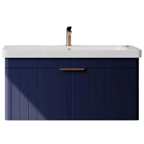 Dulap cu lavoar Orka Procida 105 Pe perete / MDF / Navy photo 1