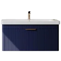 Dulap cu lavoar Orka Procida 105 Pe perete / MDF / Navy