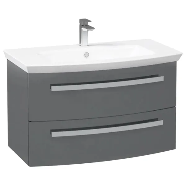 Dulap cu lavoar Orka Urla 70 Pe perete / MDF / Anthracite photo 1