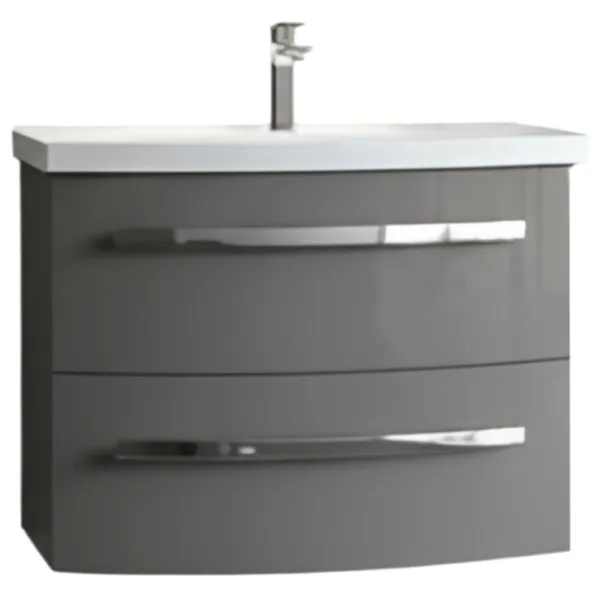 Dulap cu lavoar Orka Urla 70 Pe perete / MDF / Gray photo 1