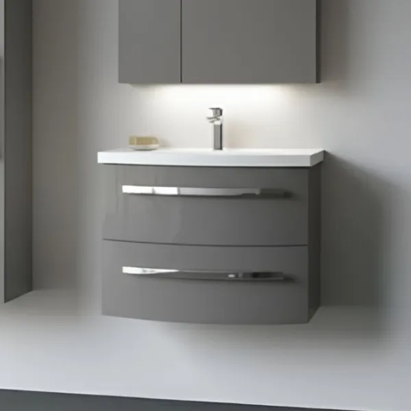 Dulap cu lavoar Orka Urla 70 Pe perete / MDF / Gray photo 2