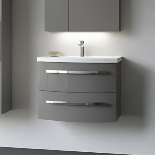 Dulap cu lavoar Orka Urla 70 Pe perete / MDF / Gray photo 2