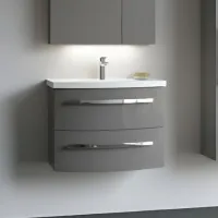 Dulap cu lavoar Orka Urla 70 Pe perete / MDF / Gray photo 4