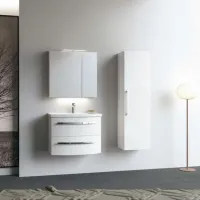 Dulap cu lavoar Orka Urla 70 Pe perete / MDF / White photo 2