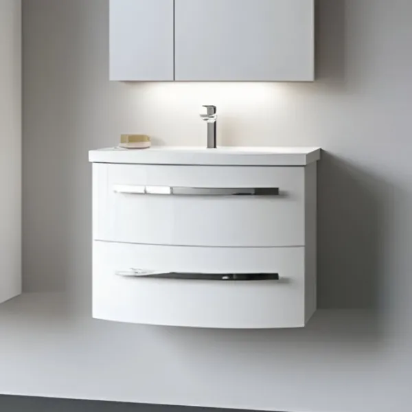 Dulap cu lavoar Orka Urla 70 Pe perete / MDF / White photo 4