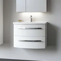 Dulap cu lavoar Orka Urla 70 Pe perete / MDF / White photo 4