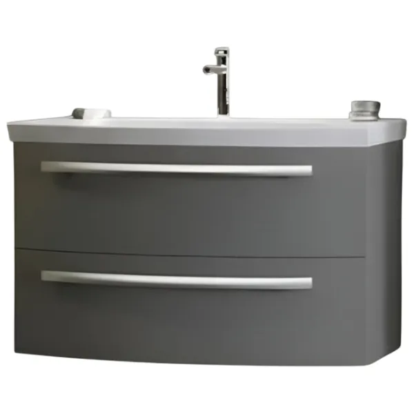Dulap cu lavoar Orka Urla 90 Pe perete / MDF / Gray photo 1