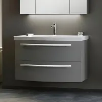 Dulap cu lavoar Orka Urla 90 Pe perete / MDF / Gray photo 2