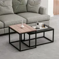 Set măsuțe de cafea Trendy Leka GTR003729 Black photo 4