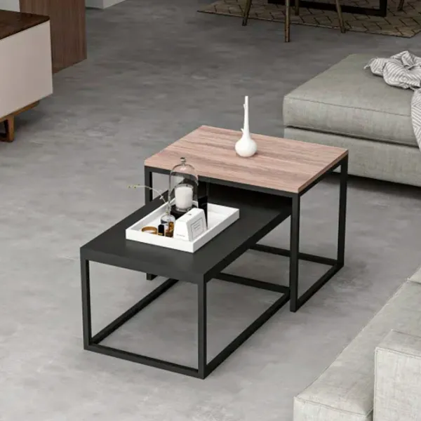 Set măsuțe de cafea Trendy Leka GTR003729 Black photo 5