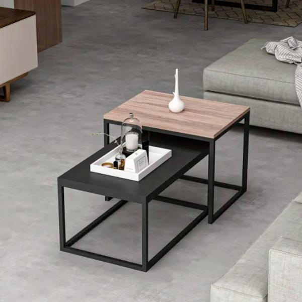 Set măsuțe de cafea Trendy Leka GTR003729 Black photo 5