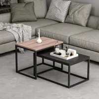Set măsuțe de cafea Trendy Leka GTR003729 Black photo 6