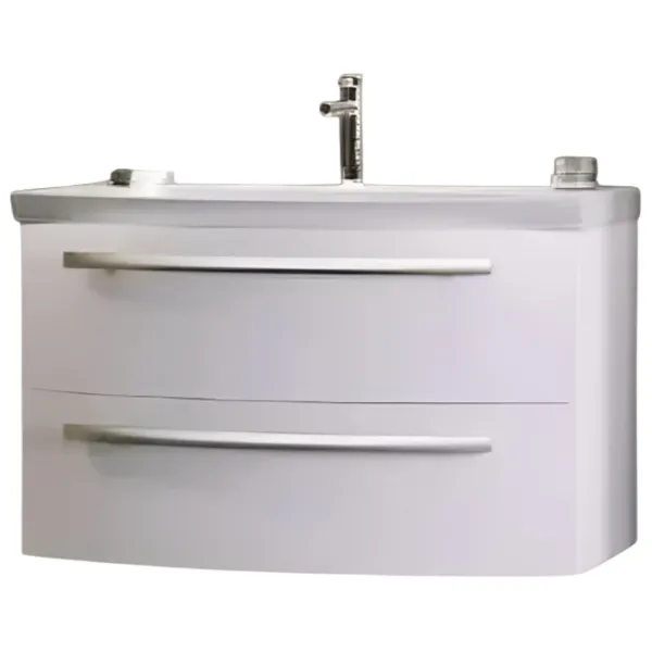 Dulap cu lavoar Orka Urla 90 Pe perete / MDF / White photo 1