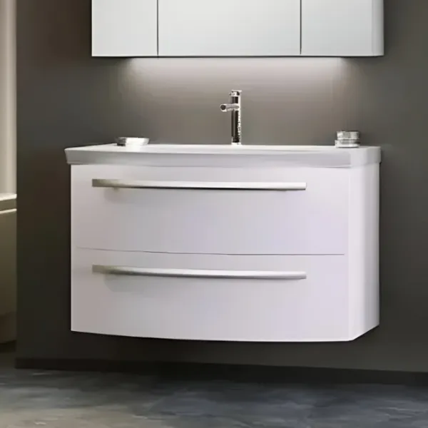 Dulap cu lavoar Orka Urla 90 Pe perete / MDF / White photo 2